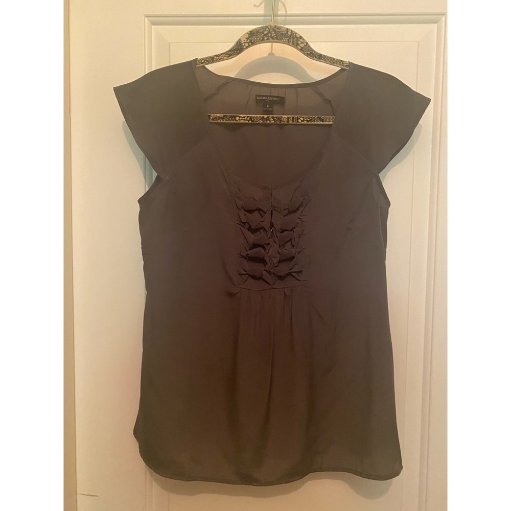 Banana Republic Dark Grey Blouse